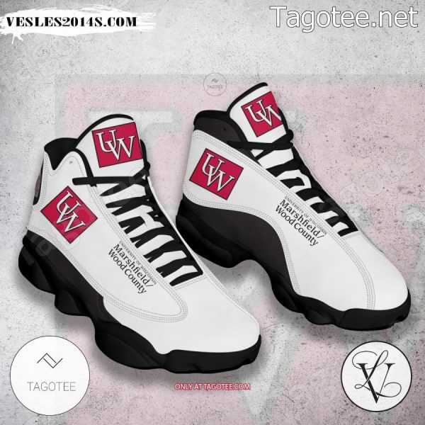 University of WisconsinâMarshfield Wood County Logo Air Jordan 13 Shoes